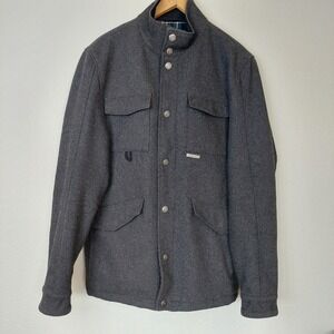Powder River Outfitters Wool Blend Jacket Western Field‎ Coat Men's Medium